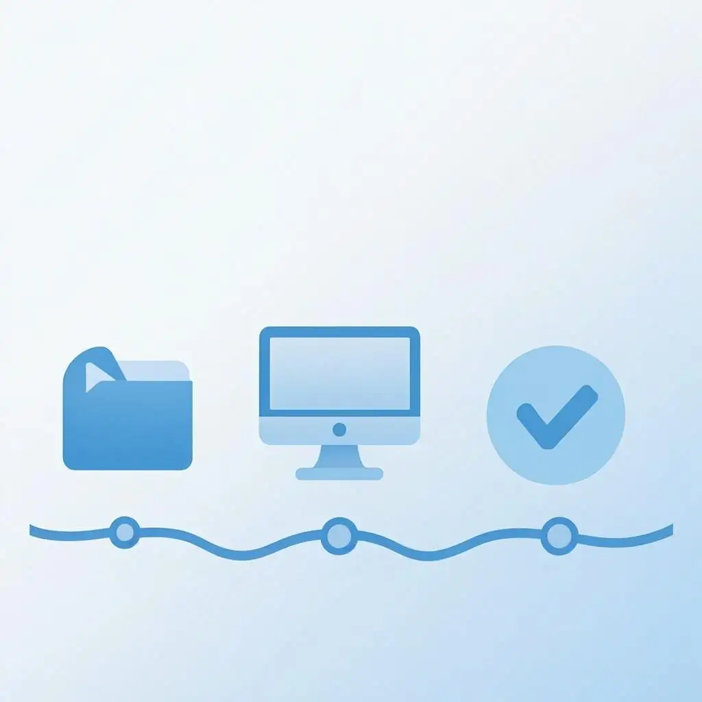 Application process timeline showing the steps from gathering documents to receiving benefits